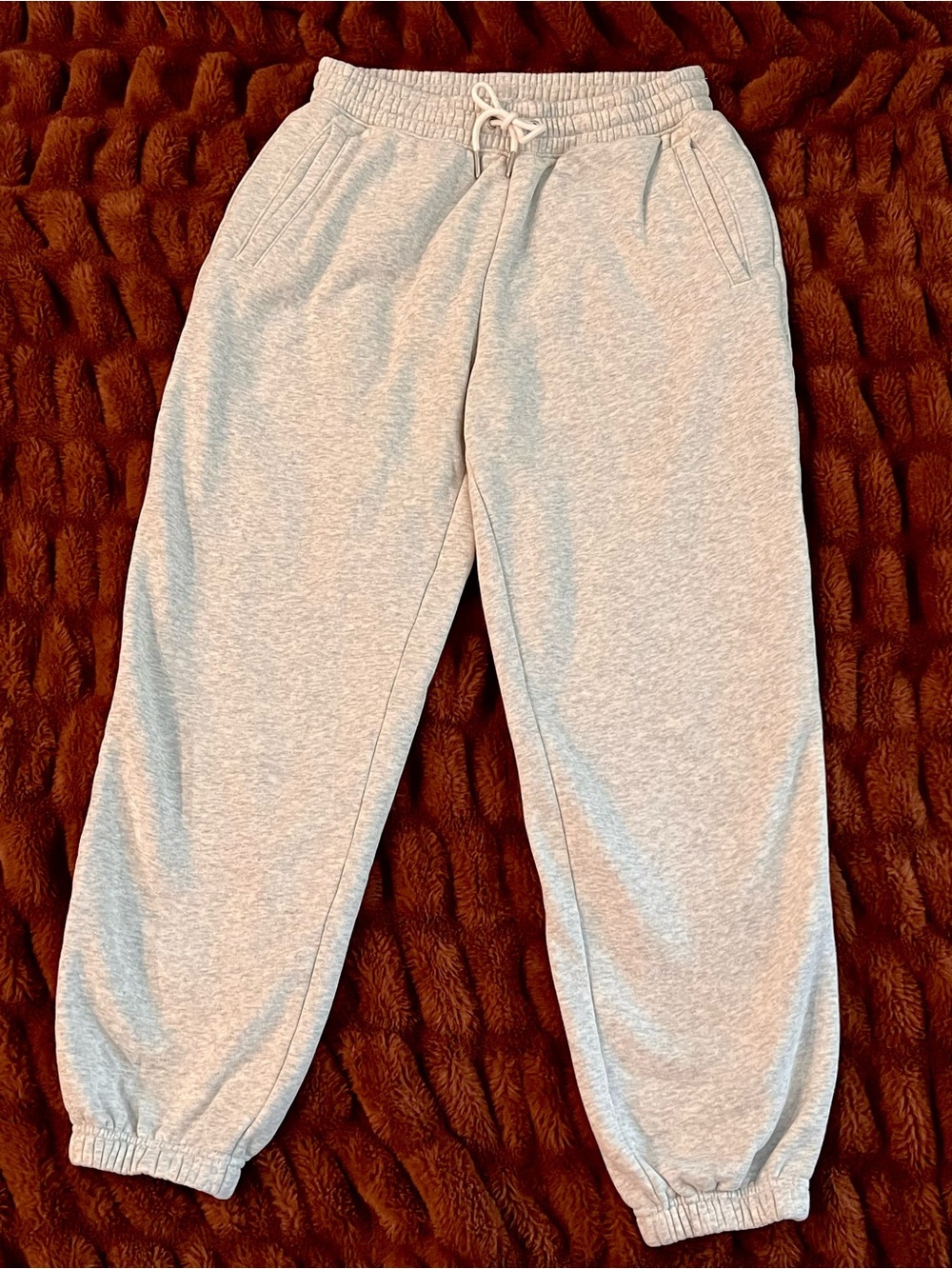 Abercrombie & Fitch Light Gray Women's Drawstring Joggers